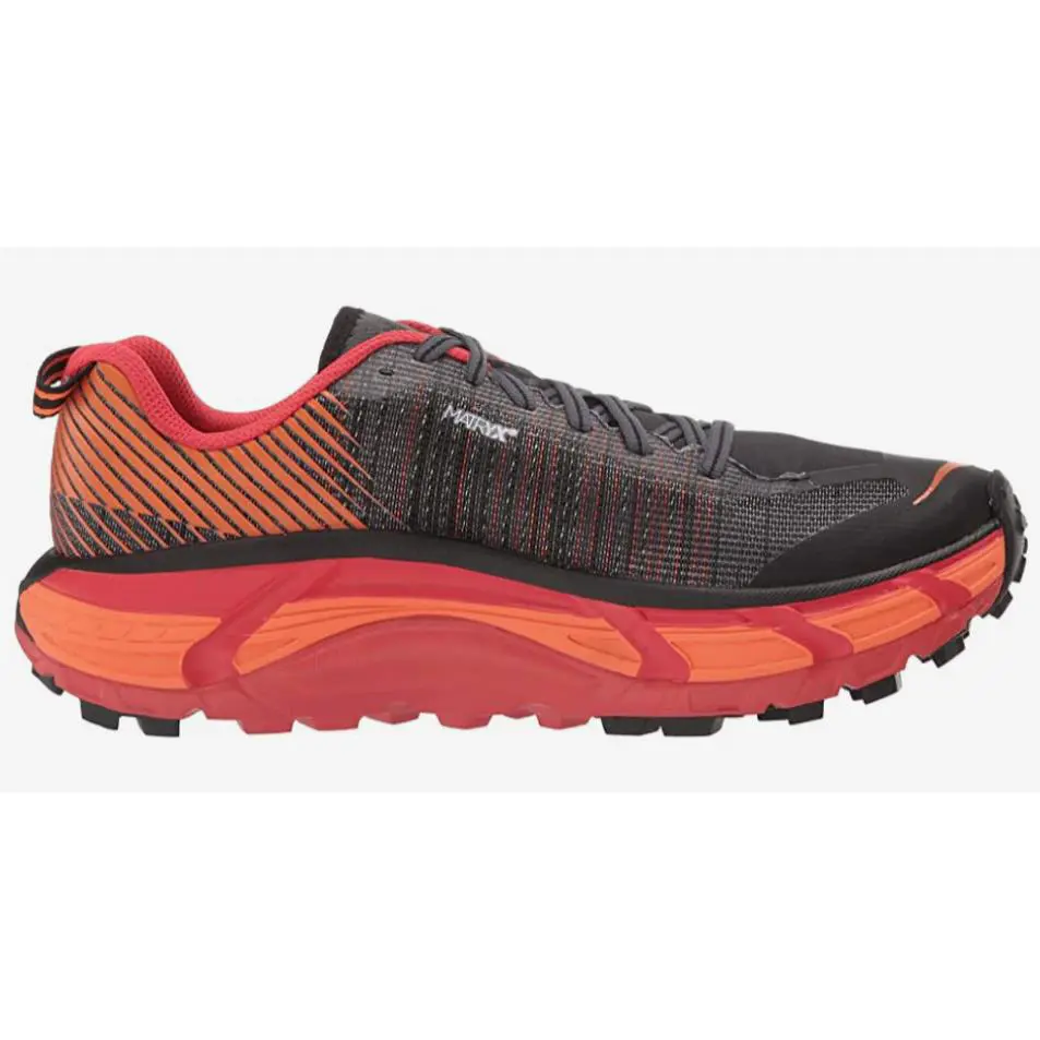 Hoka shoes - Black / Poppy Red 4
