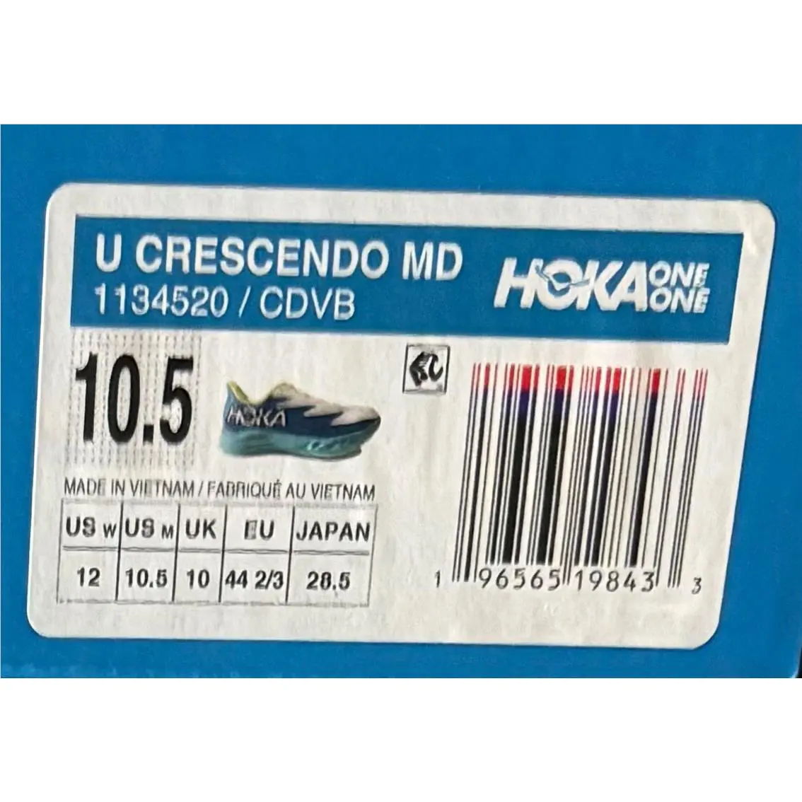 Hoka shoes - Hoka One One Crescendo MD Ceramic Diva Blue - 1134520-CDVB - Blue 1