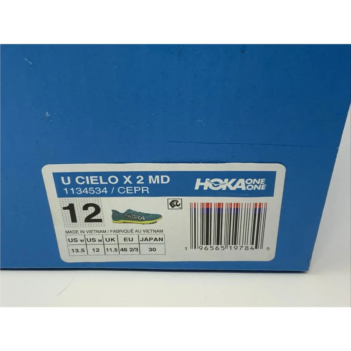 Hoka shoes - Hoka One One Cielo X - 1134534 CEPR - Blue (UPC: 196565197849) 10