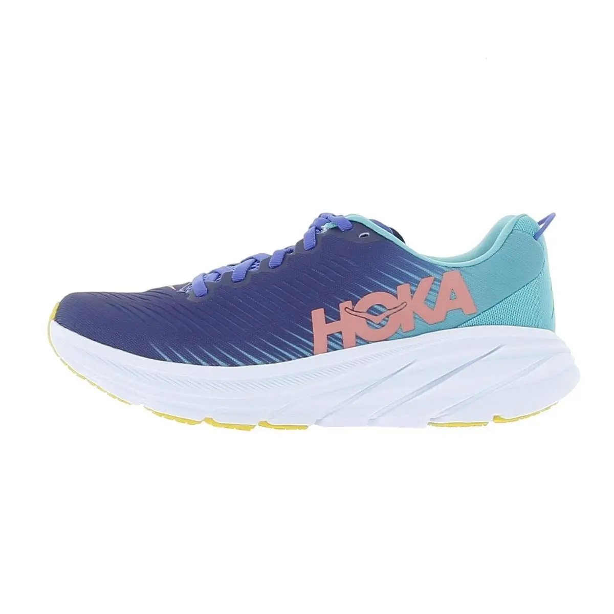 Hoka One One Women`s W Rincon 3 Sneaker Black/white /blue /ceramic 10.5 US