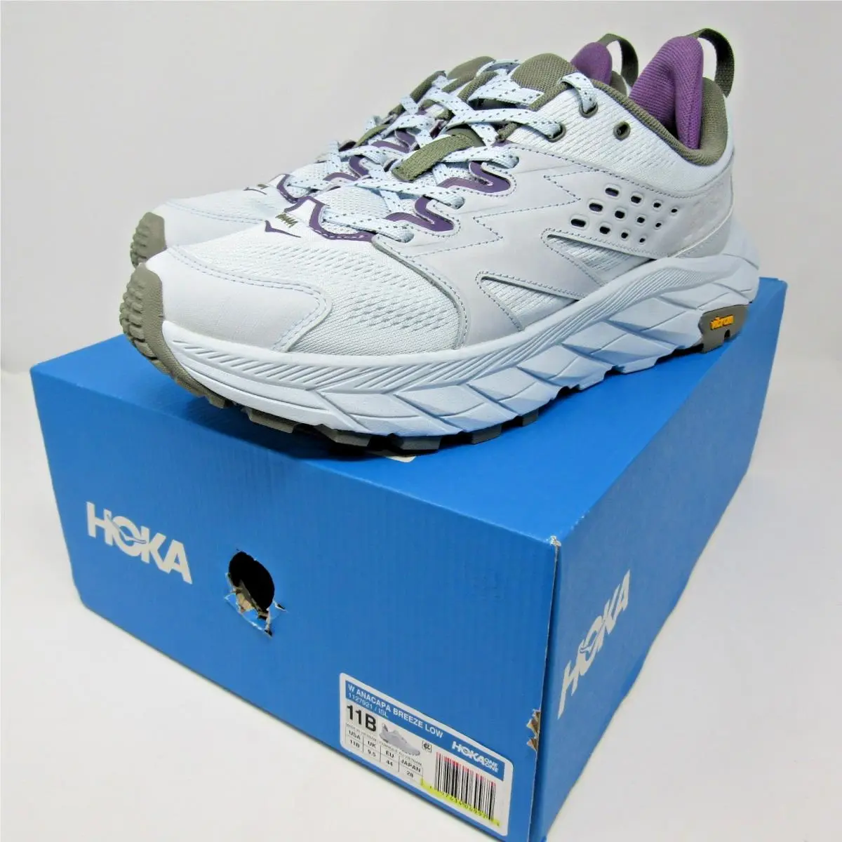 Hoka One One Women`s Size 11 Anacapa Breeze Low 1127921 Isl Running Shoes