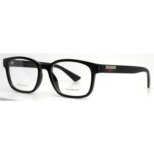 Gucci GG0749O 004 Black Mens Rectangle Full Rim Eyeglasses 55-18-145 B:41 - Frame: Black