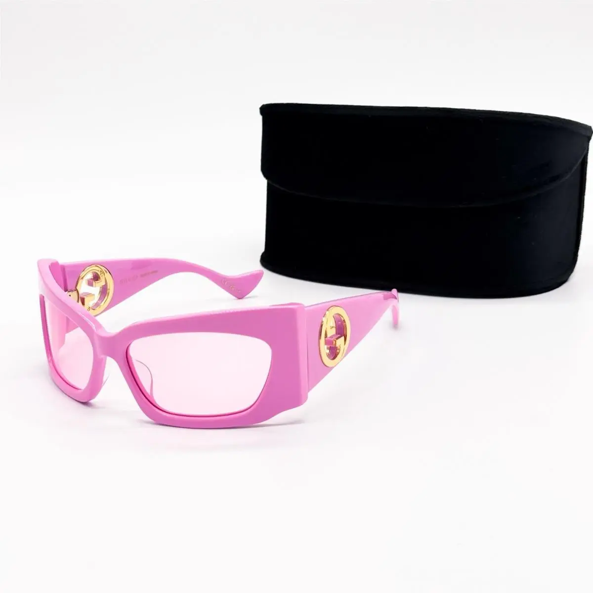 Gucci GG1412S 003 Pink Shield Women Sunglasses Gucci