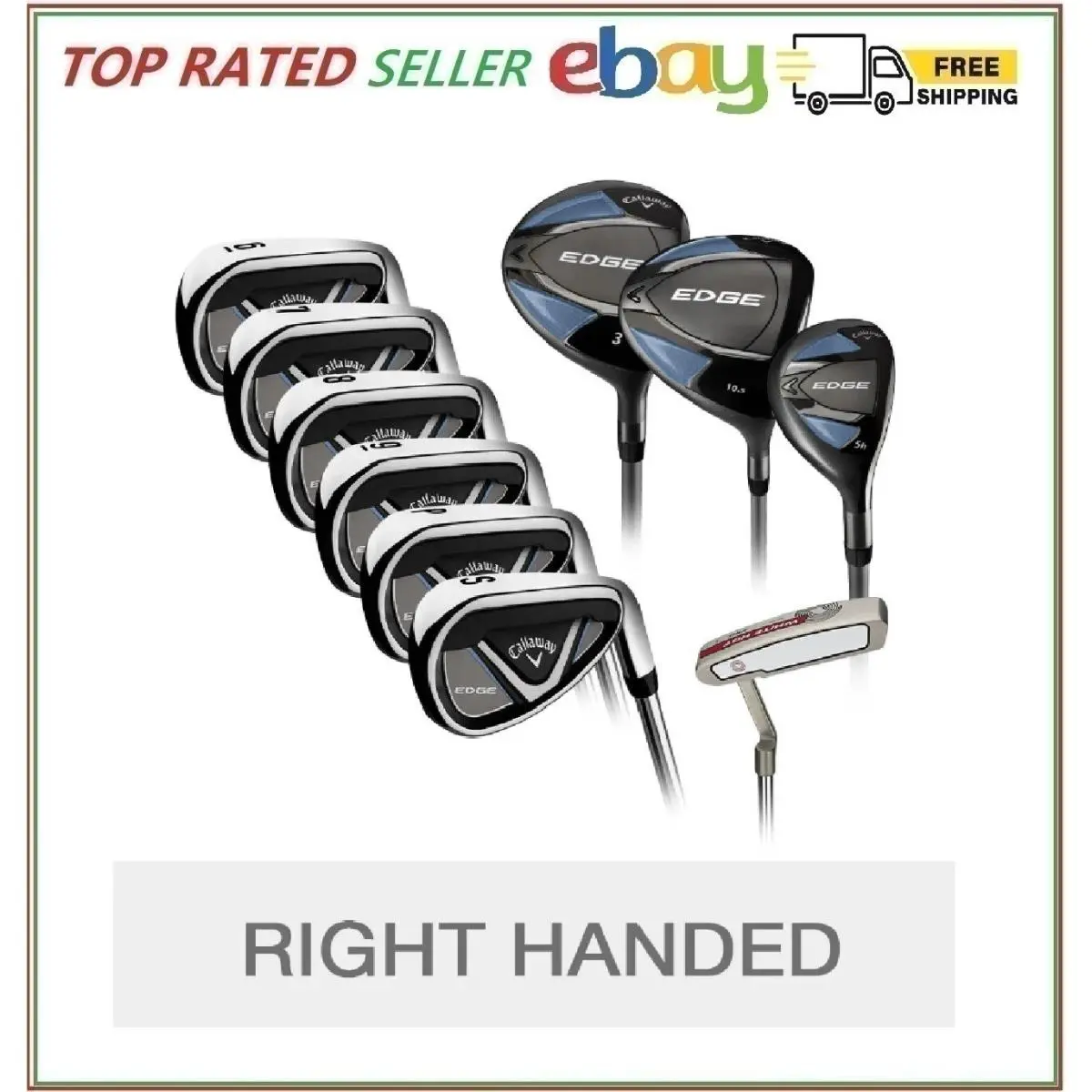 Callaway Edge 10-piece Golf Club Set Right Handed - Regular Flex