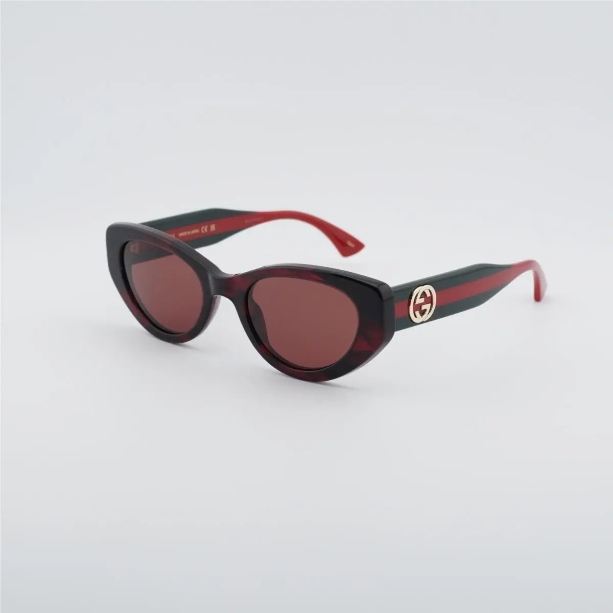 Gucci GG1862S 003 Melange Burgundy Havana/burgundy 52-21-145 Sunglasses
