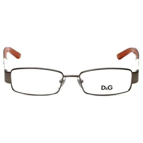 Dolce Gabbana Designer Reading Glasses DG5073-437-51 in Silver Orange 51mm +2.75 by Dolce & Gabbana