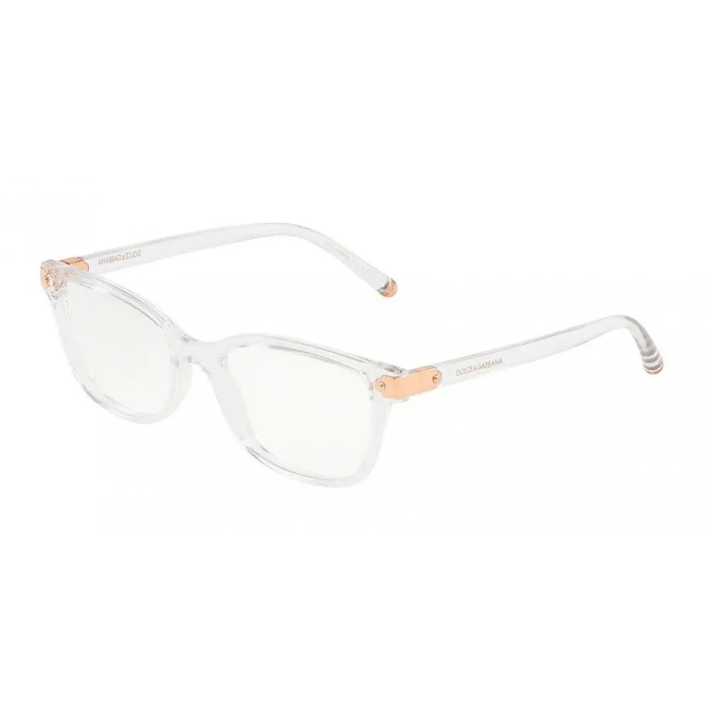 Dolce Gabbana Eyeglasses D G DG5036 DG/5036 3133 Crystal Optical Frame 53mm - Frame: Clear