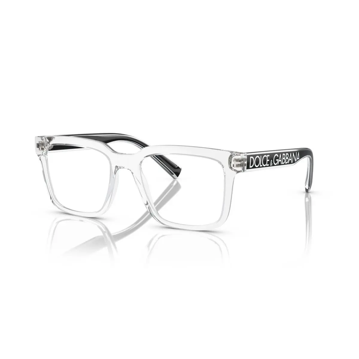 Dolce Gabbana Square Man Eyeglasses DG5101 501 52mm Black