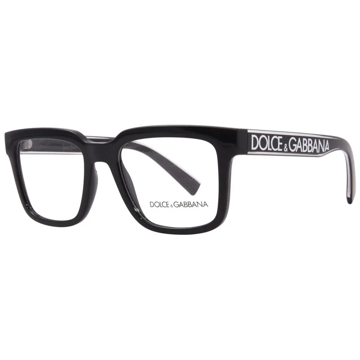 Dolce Gabbana DG5101 501 Eyeglasses Men`s Black Full Rim Square Shape 52-mm