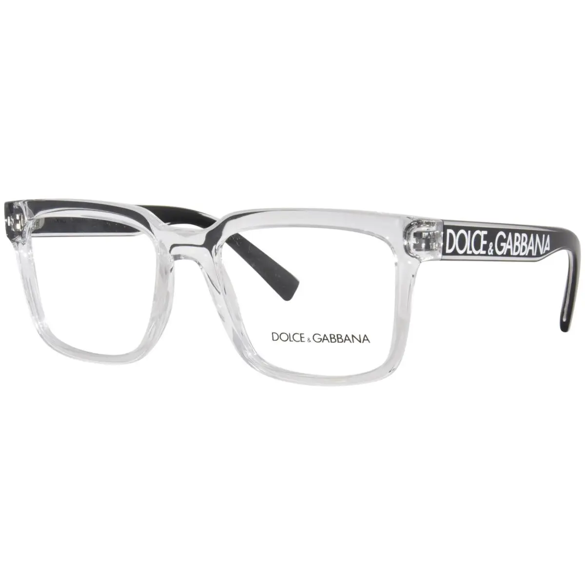 Dolce Gabbana DG5101 3133 Eyeglasses Men`s Crystal Full Rim Square Shape 52mm by Dolce & Gabbana