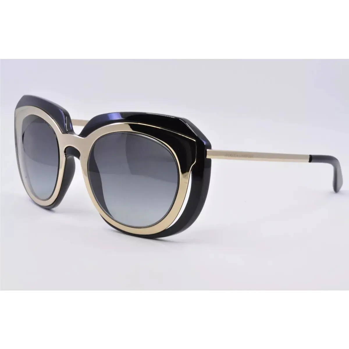 Dolce Gabbana Sunglasses Pole Gold Black Gray Gradient DG 6104 501/8G