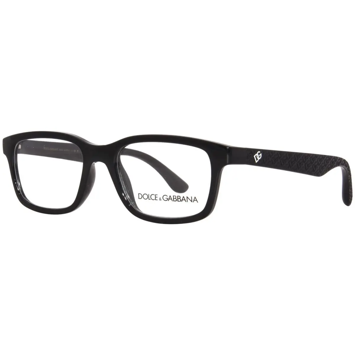 Dolce Gabbana DX-5097 501 Eyeglasses Youth Kids Girl`s Black Full Rim 46mm