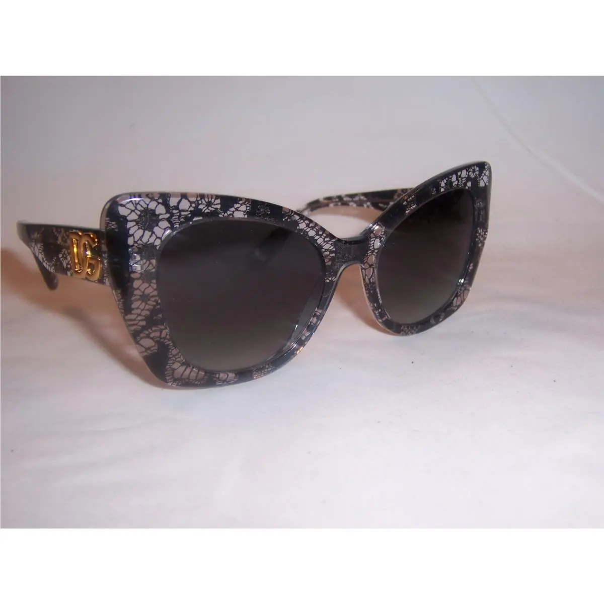 Dolce Gabbana Sunglasses DG4405 32878G Black Lace/gray Gradient 53MM