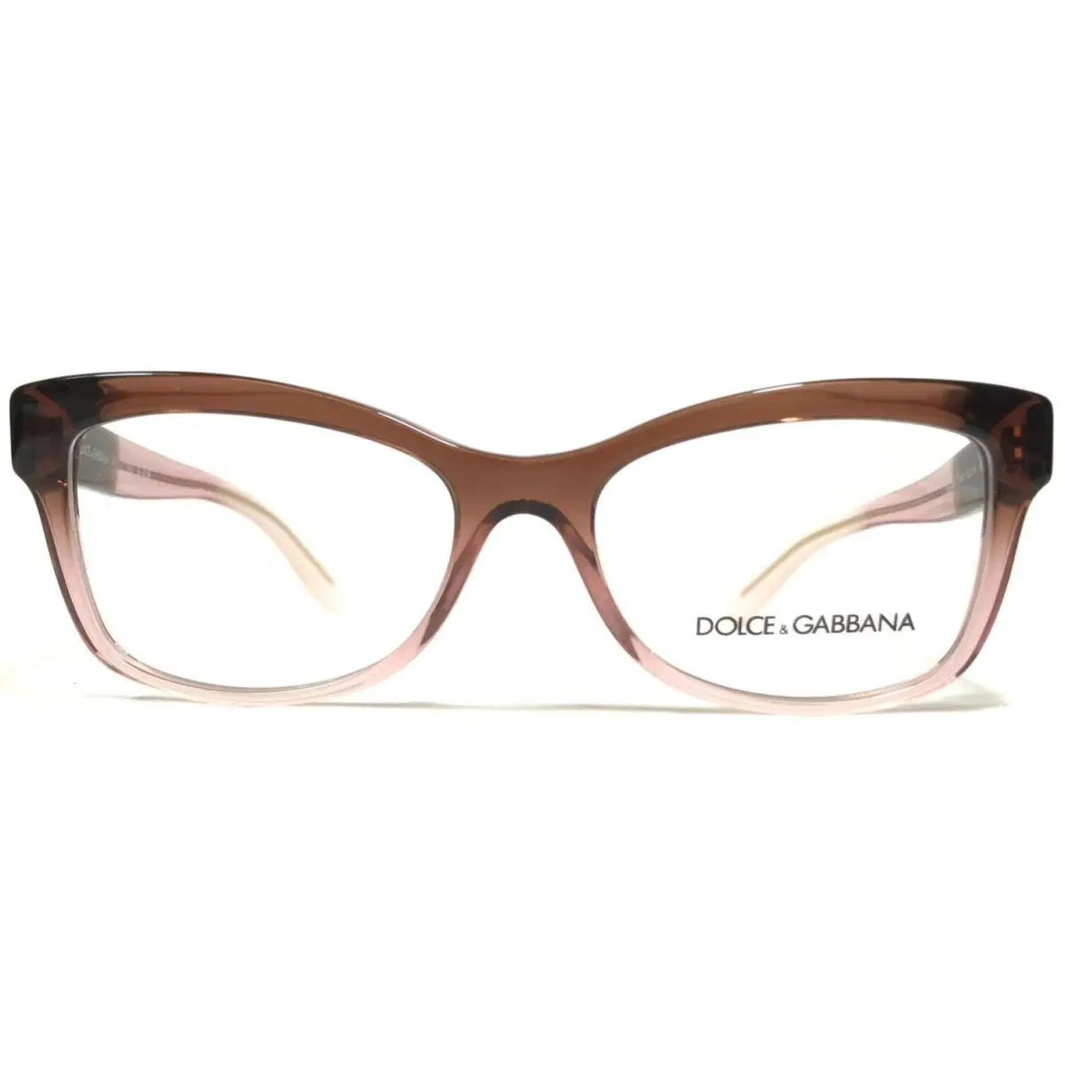 Dolce Gabbana Eyeglasses Frames DG3254 3060 Clear Brown Pink Fade 52-16-140 by Dolce & Gabbana
