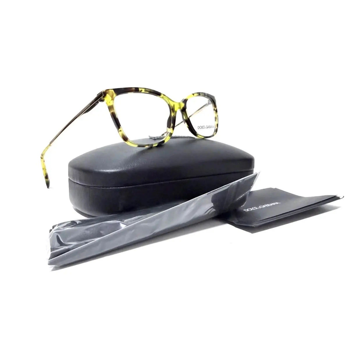 Dolce  DG 3243 2969 Gabbana DG 3243 2969 Tortoise Gold RX Eyeglasses 52-17-140 Mmitaly by Dolce & Gabbana