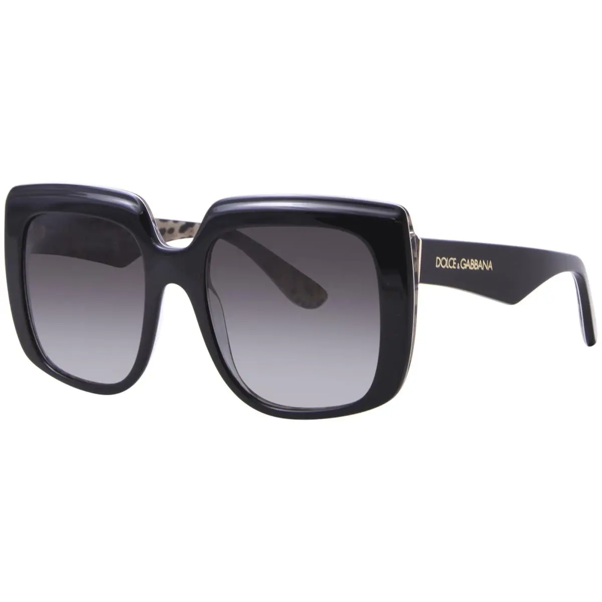 Dolce Gabbana DG4414 32998G Sunglasses Women`s Black/brown/grey Gradient 54mm by Dolce & Gabbana