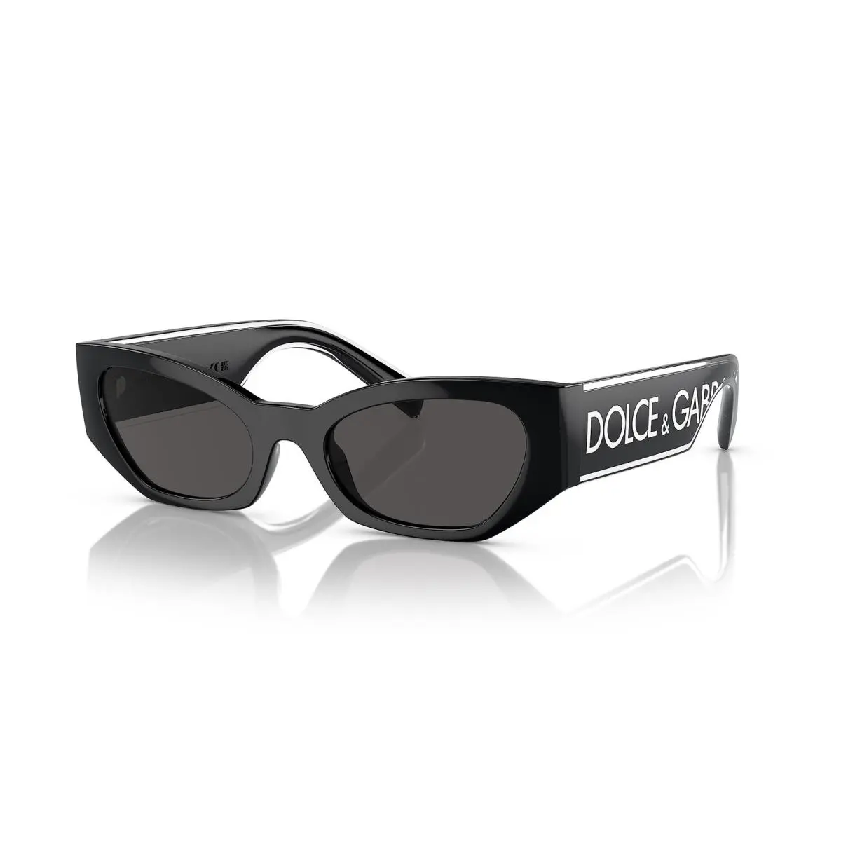 Dolce Gabbana Sunglasses DG6186 50187 52mm Black / Dark Grey Lens