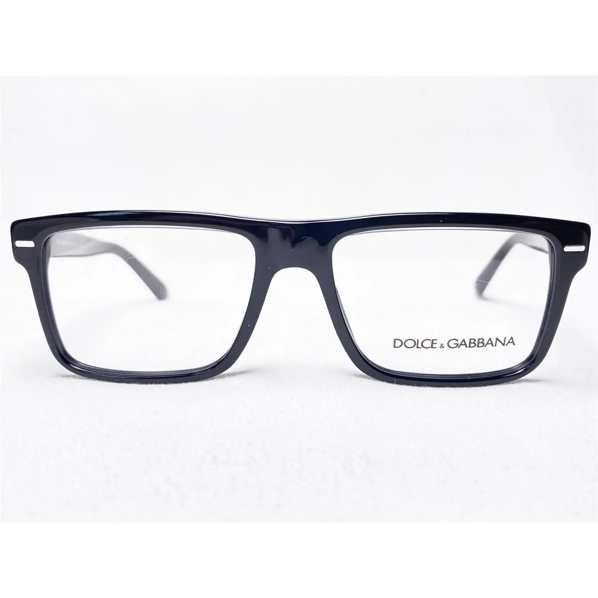 Dolce Gabbana DG3227 501 Mens Black Rectangle Eyeglasses Frames 52/16 145