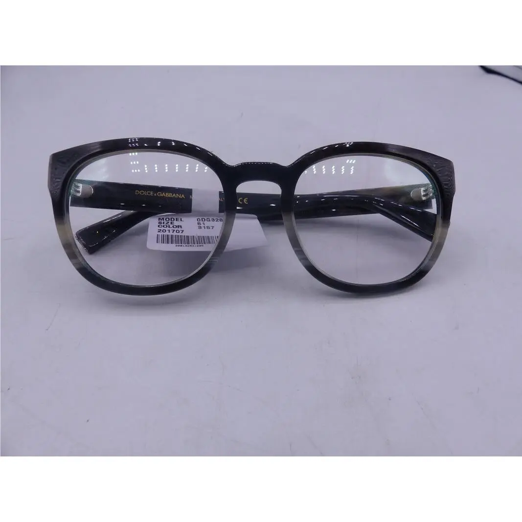 Dolce Gabbana DG3287 Black/grey 3157 Unisex Eyeglasses Frames Size 51-21-140