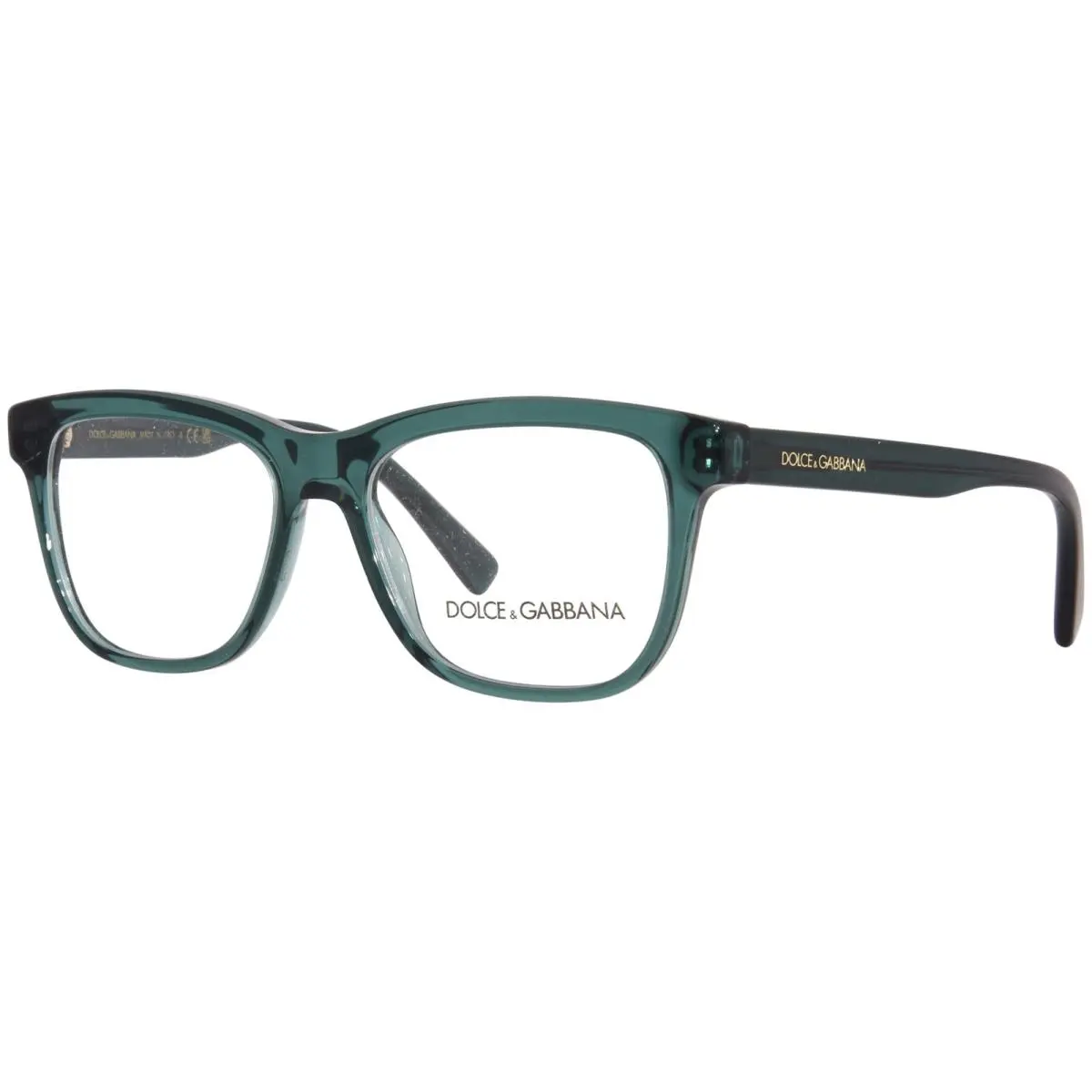 Dolce Gabbana DX3356 3008 Eyeglasses Frame Youth Boy`s Transparent Green 49mm by Dolce & Gabbana