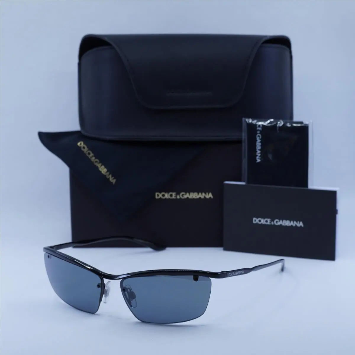 Dolce Gabbana DG2307 01/6G Black/grey Black Mirror 61-14-140 Sunglasses