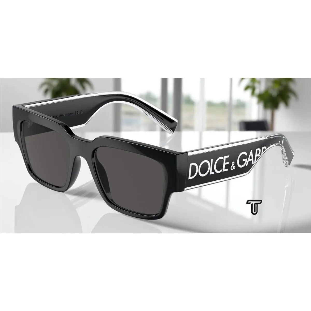 Dolce Gabbana DG6184 501 87 Black Dark Grey 52 mm Men`s Sunglasses by Dolce & Gabbana