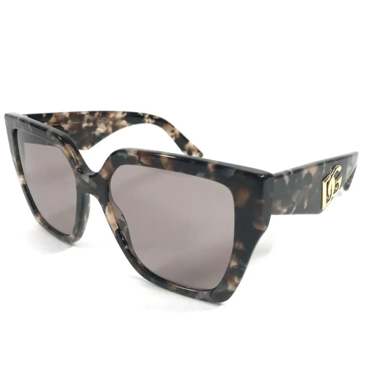 Dolce Gabbana Sunglasses DG4438 3438/7N Tortoise Frames w/ Purple Brown Lenses