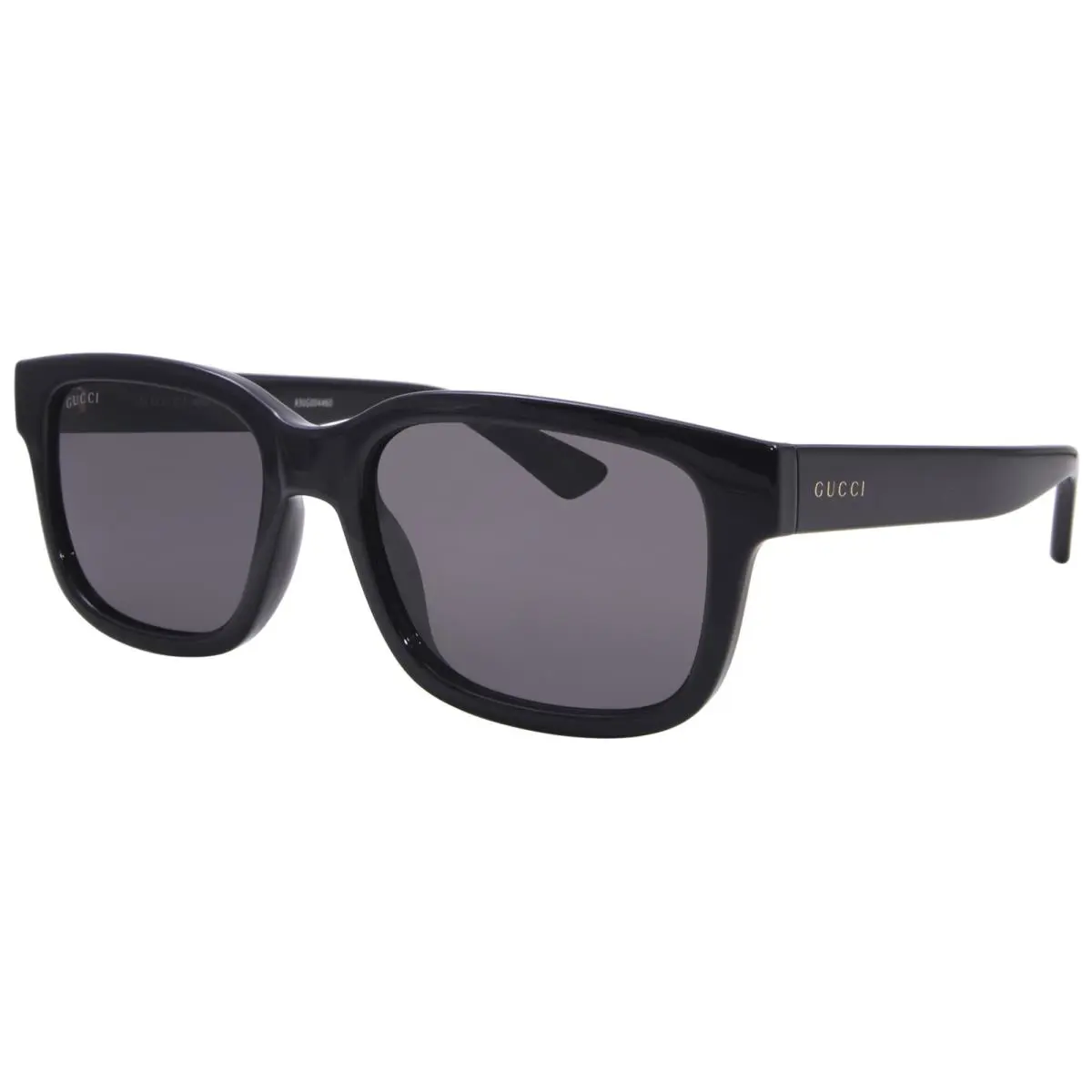 Gucci GG1583S 001 Sunglasses Men`s Black/grey Lenses Rectangle Shape 56mm