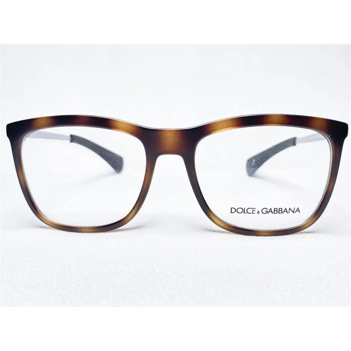 Dolce Gabbana DG5018 3028 Men`s Matte Dark Havana Eyeglasses Frames 55/18