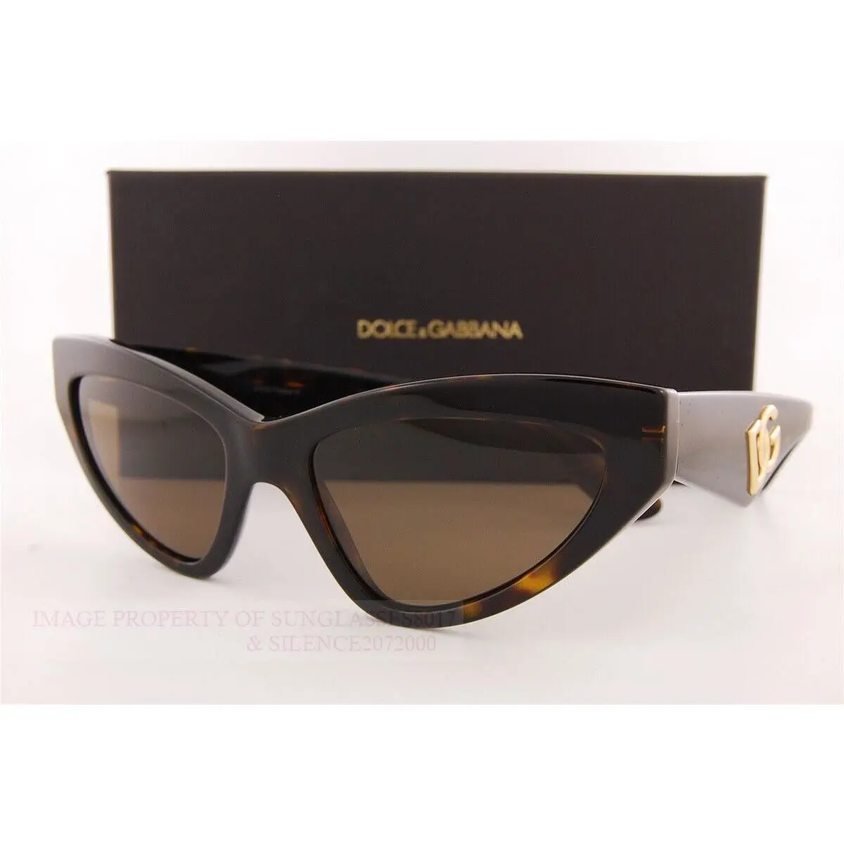 Dolce Gabbana Sunglasses DG 4439 502/73 Havana/dark Brown Women