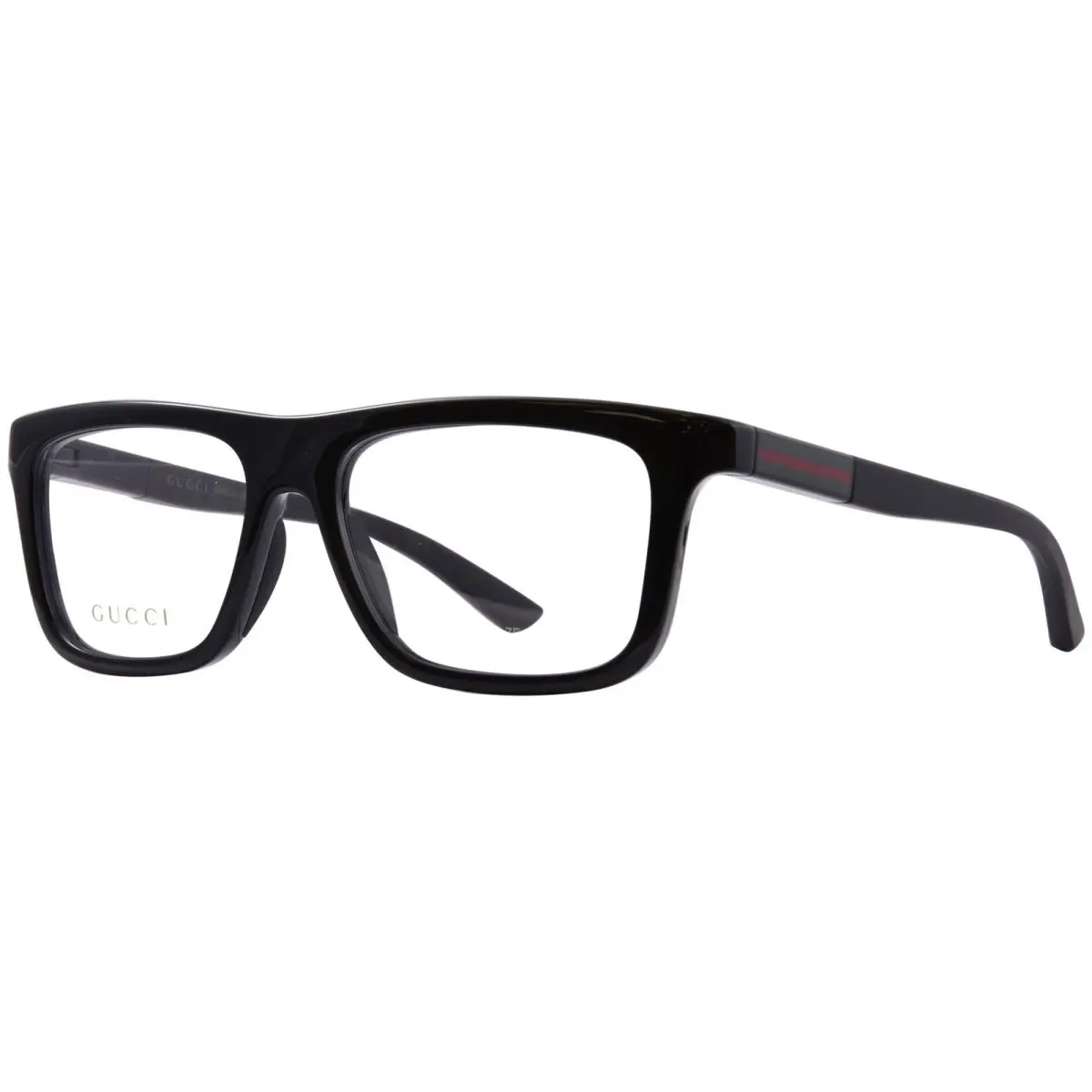 Gucci GG1737O 001 Eyeglasses Frame Men`s Black Full Rim Square Shape 54mm