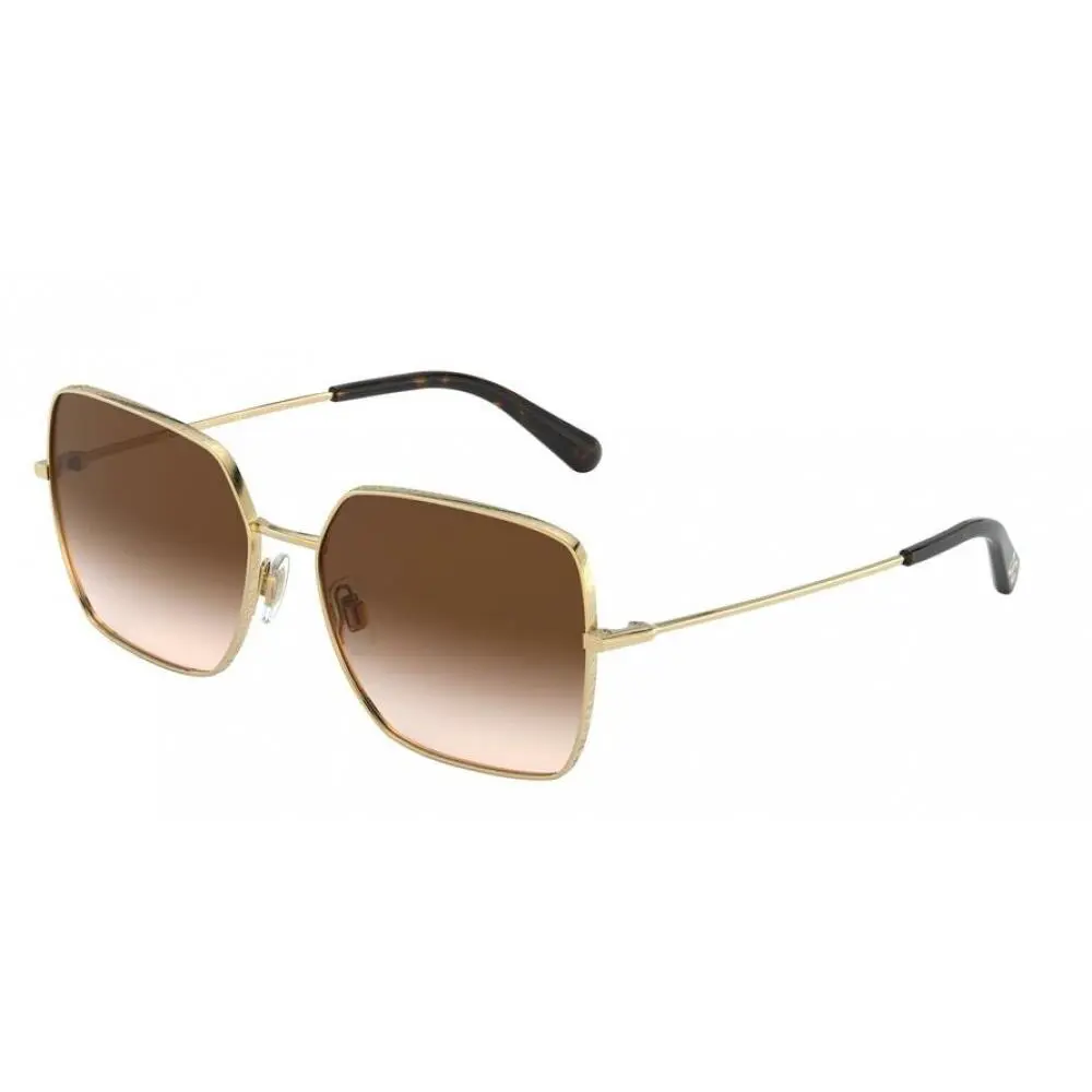 Dolce Gabbana DG2242-13348G Sunglasses Black Gold/grey Gradient 57mm