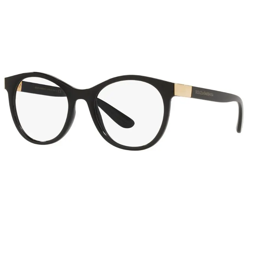 Dolce GabbanaDG5075 501 51 Black Eyeglasses Optical Frame by Dolce & Gabbana