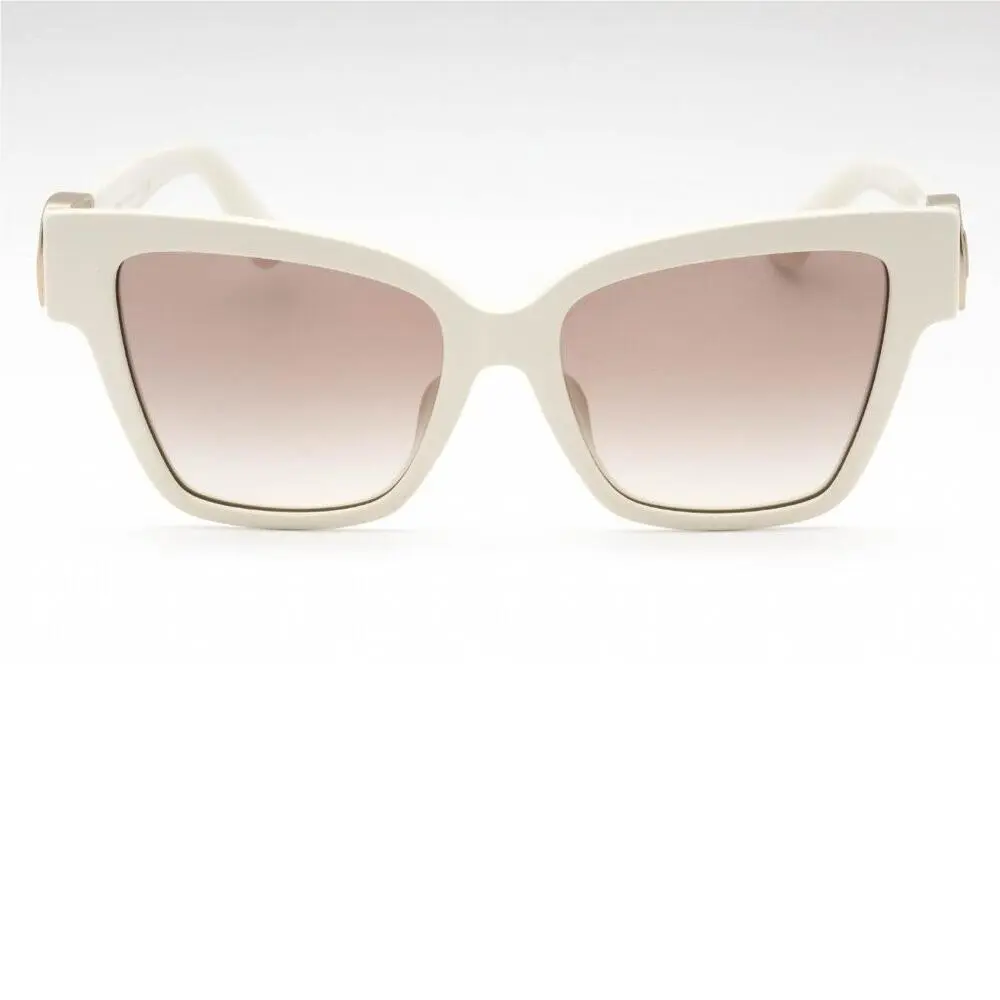 Dolce Gabbana Cream Oversized Cat-eye Sunglasses