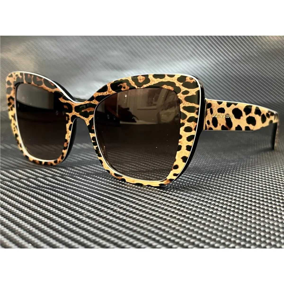 Dolce Gabbana DG4348 316313 Leo Brown Square Women`s 54 mm Sunglasses