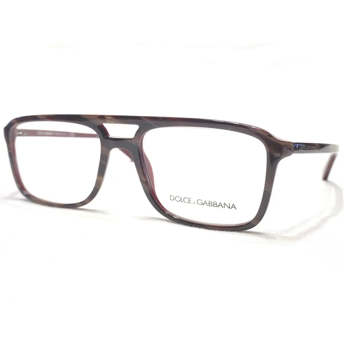 Dolce Gabbana DG3267 3093 Mens Brown Marble Eyeglasses Frames 54/18 140