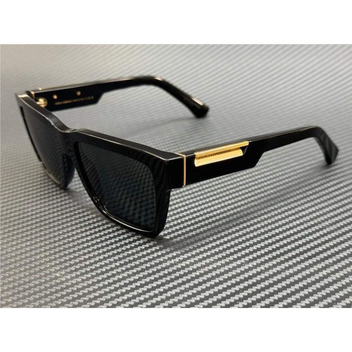 Dolce Gabbana DG4465 501 87 Black Grey Men`s 55 mm Sunglasses