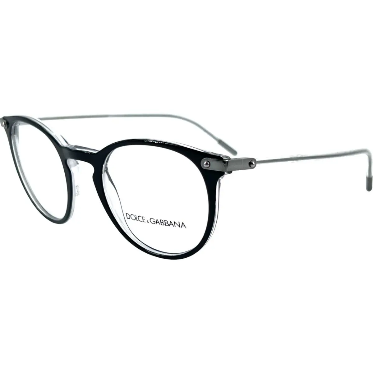 Dolce Gabbana DG3303 Mens Plastic Eyeglass Frame 675 Top Black on Crysta 50-22