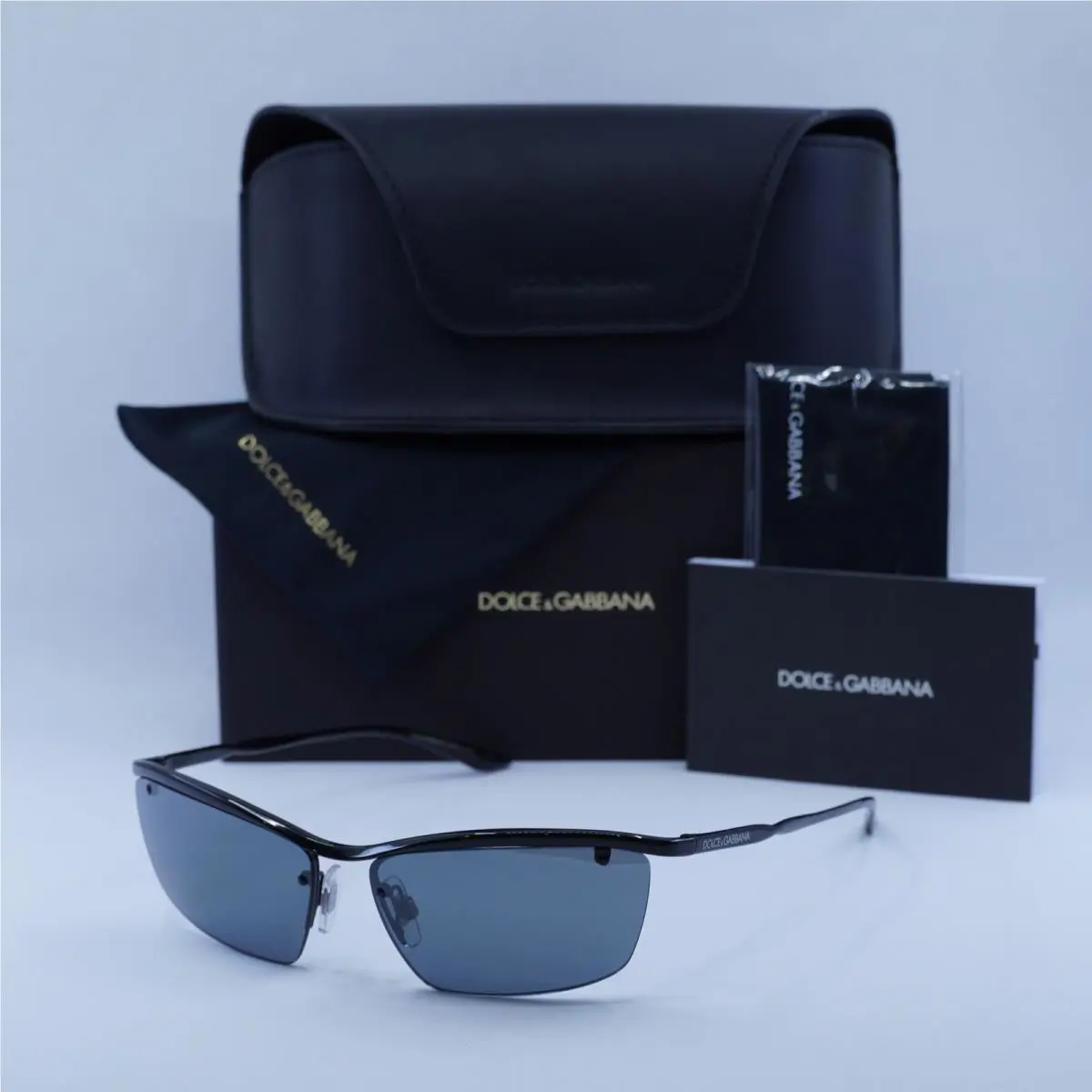 Dolce Gabbana DG2307 01/6G Black/grey Black Mirror 61-14-140 Sunglasses