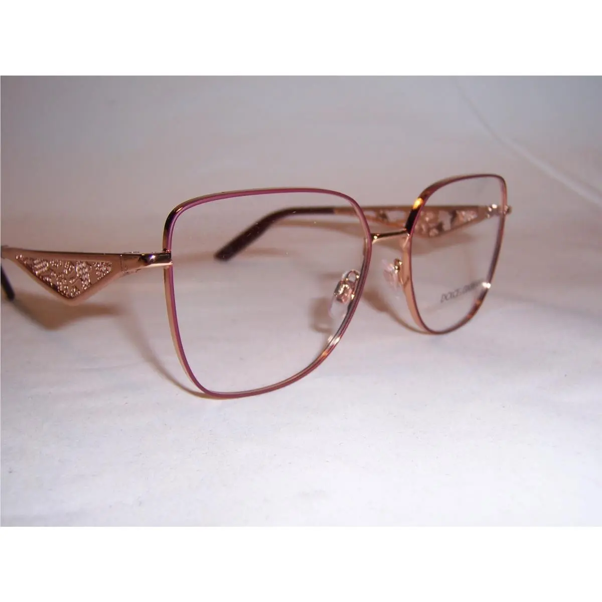 Dolce Gabbana Eyeglasses DG 1358 1333 Rose Gold 56MM RX1358
