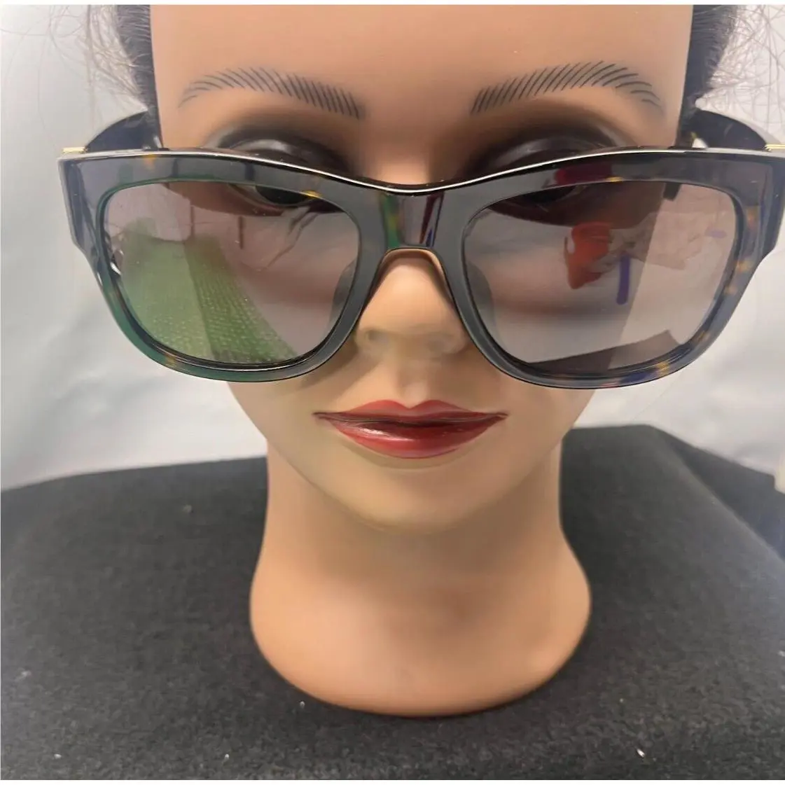 Dolce Gabbana DG4390 Havana Dark Brown Sunglasses with Gold Accents NO Case