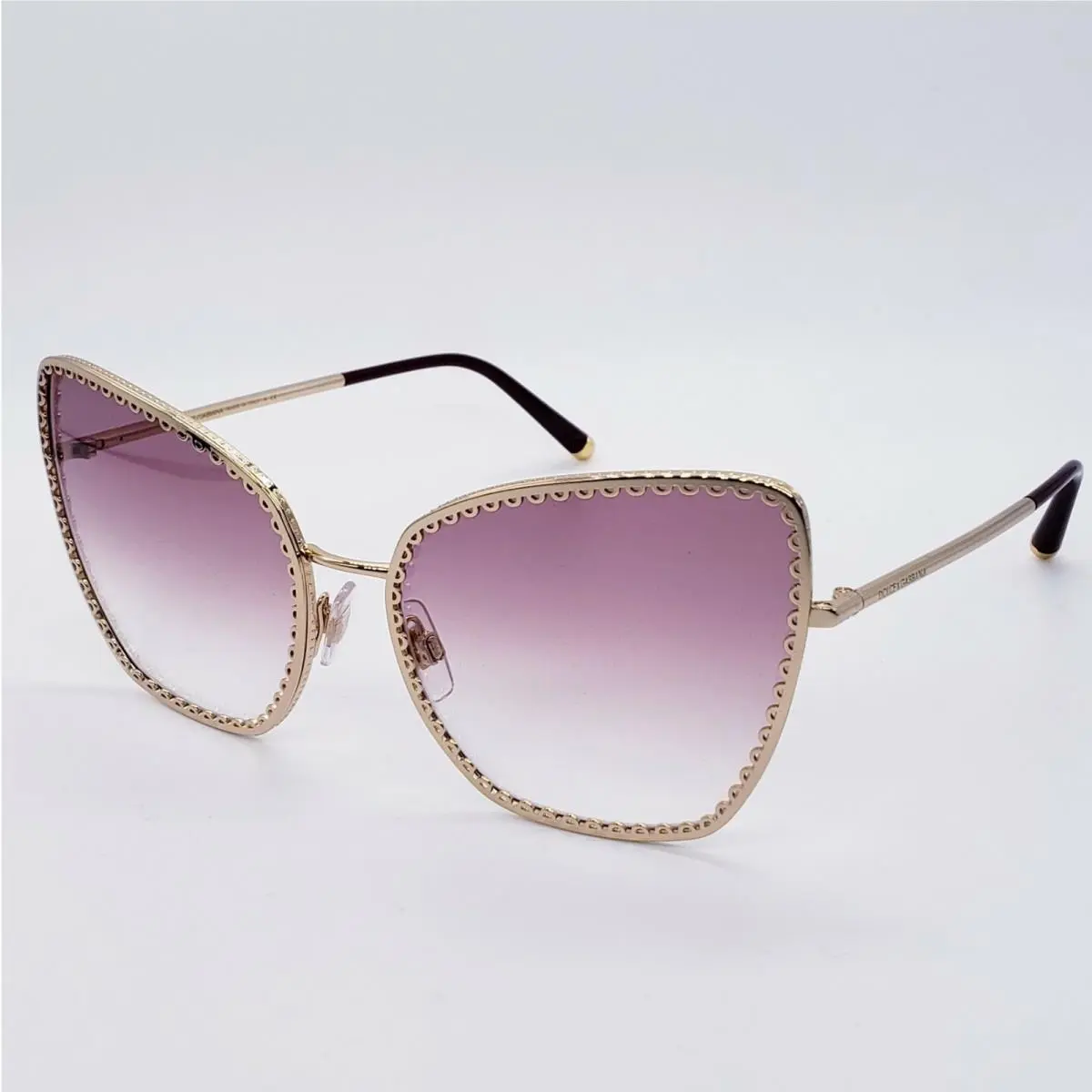 Dolce Dolce & Gabbana Cuore Sacro DG 2212 Gabbana Cuore Sacro DG 2212 Rose Gold/plum Gradient Sunglasses