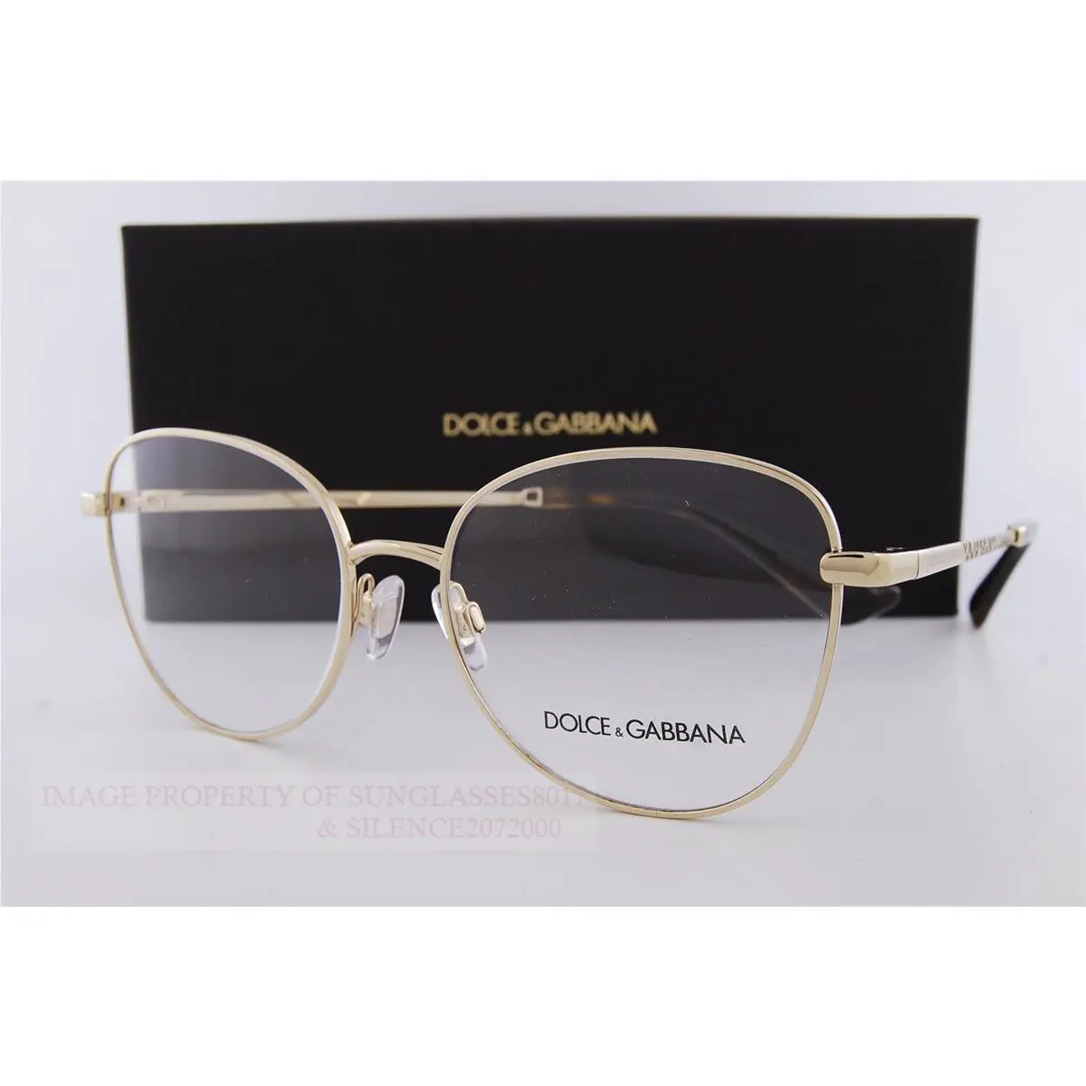 Dolce Gabbana Eyeglass Frames DG 1355 1365 Gold For Women 55mm