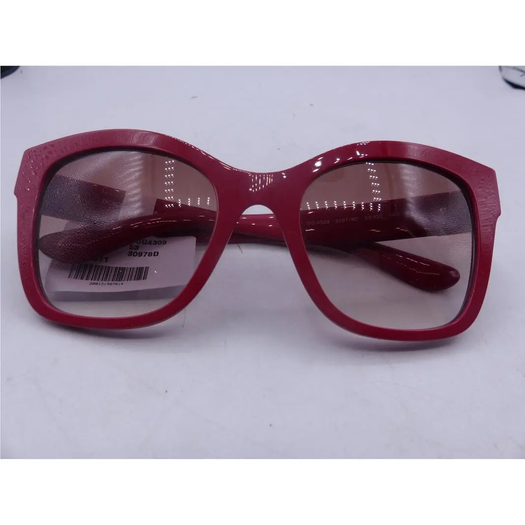 Dolce Gabbana DG4309 Red W/ Gold 30978D Womens Sunglesses Size 53-20-140