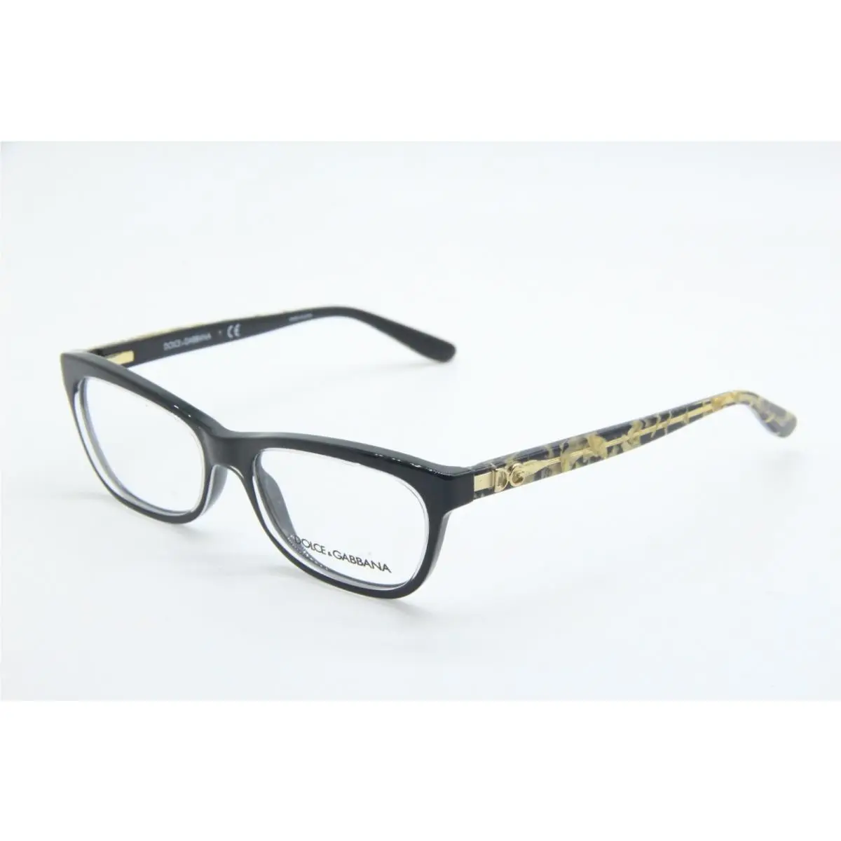 Dolce Gabbana DG 3221 2917 Black Gold Eyeglasses 51-16