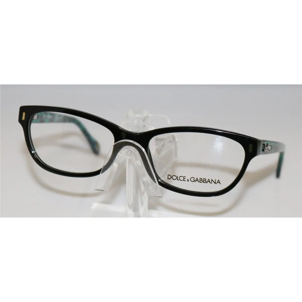 Dolce Gabbana DD 1205 1826 Black Turquoise Eyeglasses 50mm