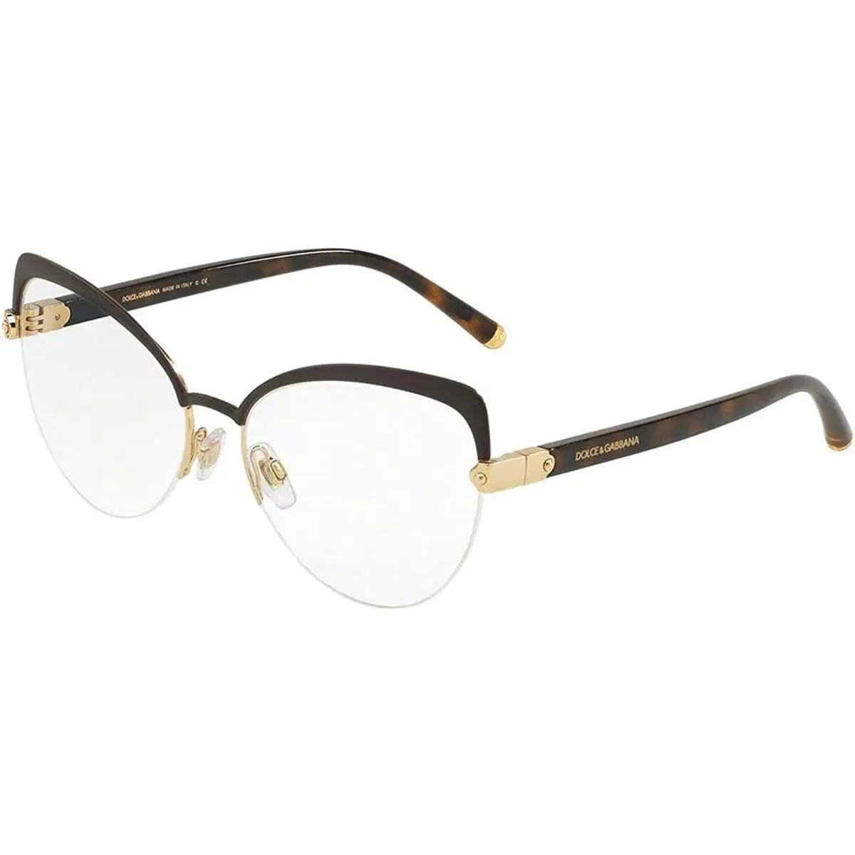 Dolce Gabbana DG1305 Eyeglass Frames 1315-55-16-140 - Matte Brown by Dolce & Gabbana