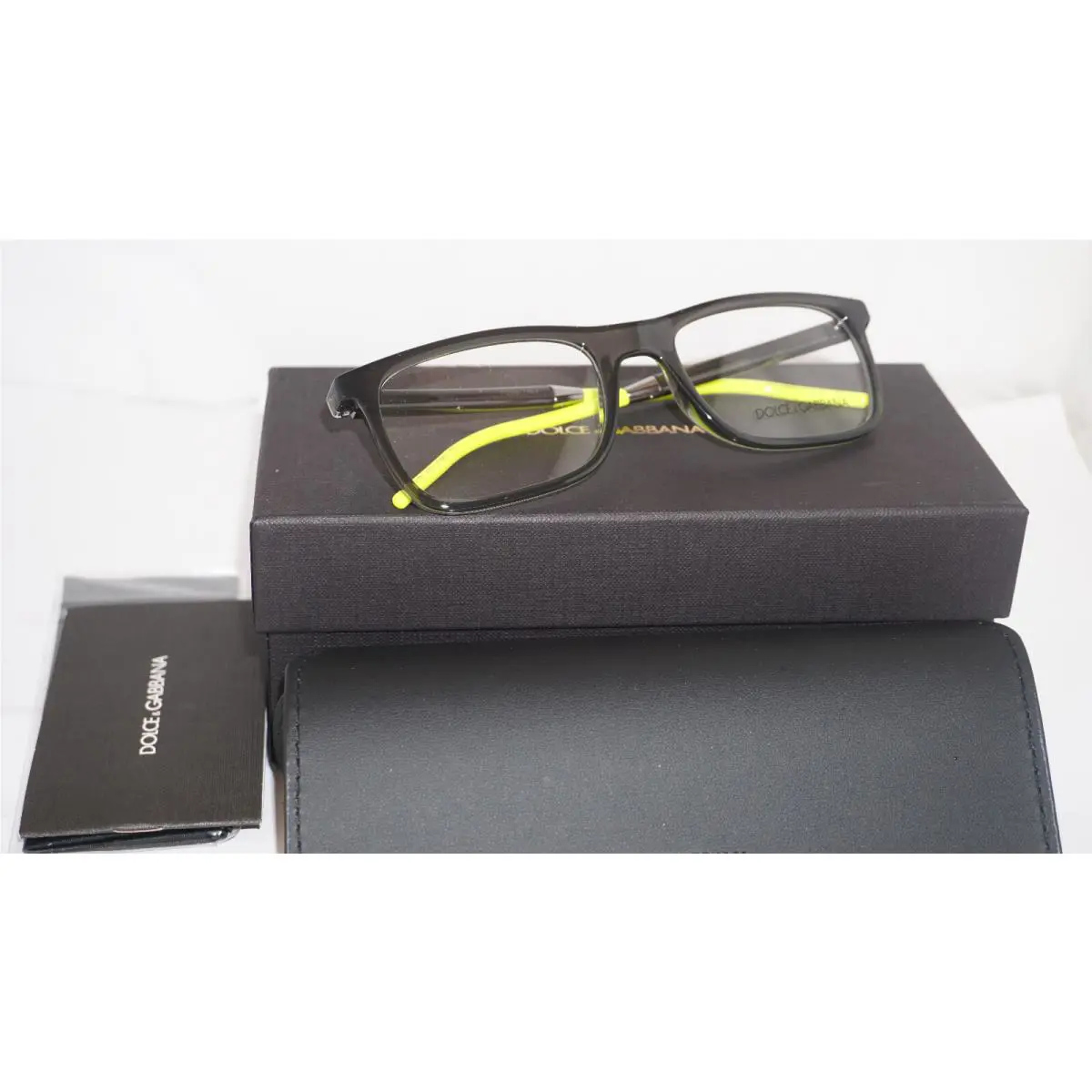 Dolce Gabbana Eyeglasses Black Green DG5030 3160 55 20 145