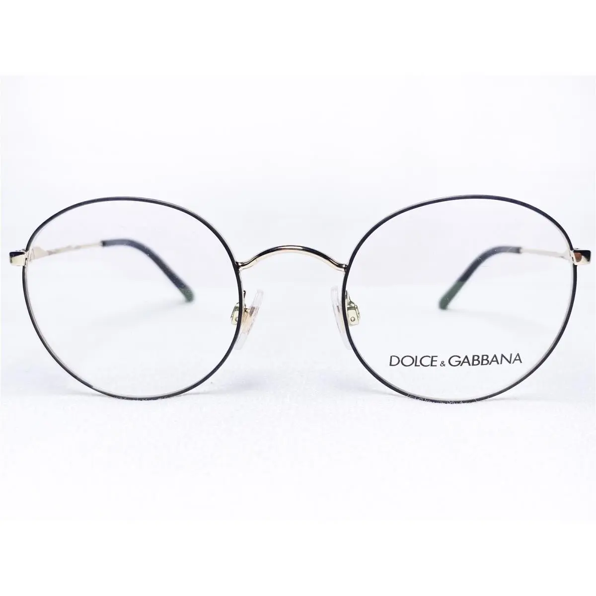 Dolce Gabbana DG1290 1305 Men`s Matte Black/gold Eyeglasses Frames 48/21