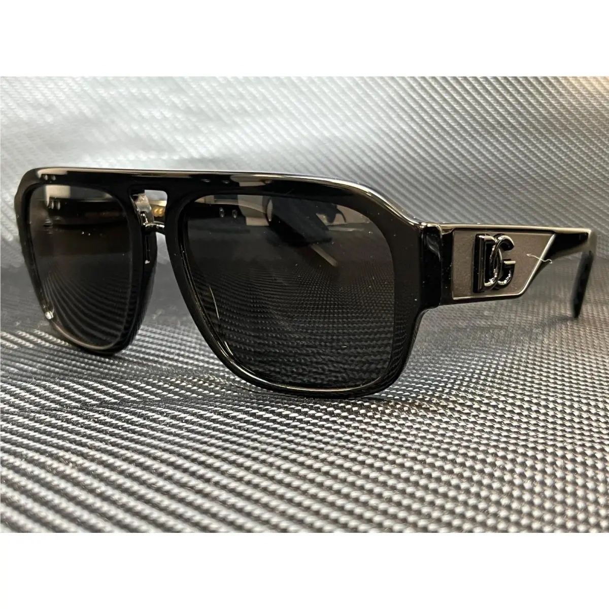 Dolce Gabbana DG4403 501 87 Black Pilot 58 mm Men`s Sunglasses